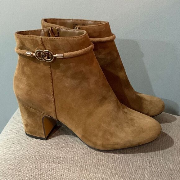 ‎Bella vita brown heeled boots bootie suede - Picture 9 of 9